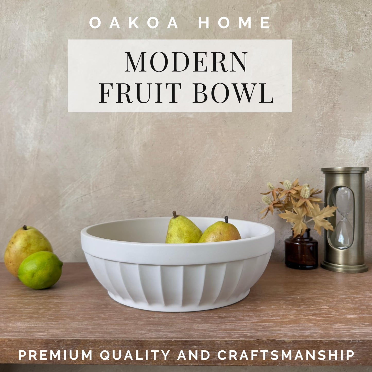 Concrete Ridge Fruit Bowl