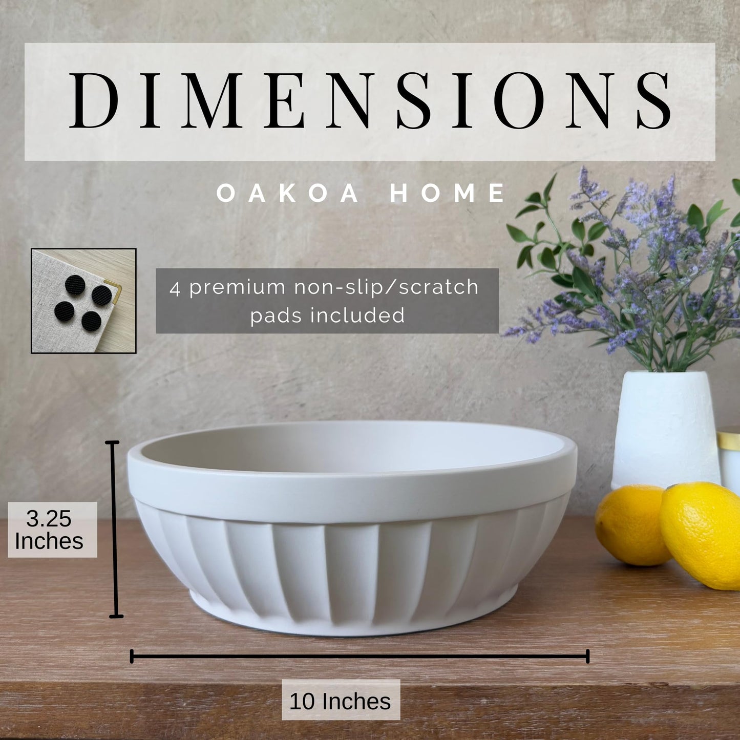 Concrete Ridge Fruit Bowl