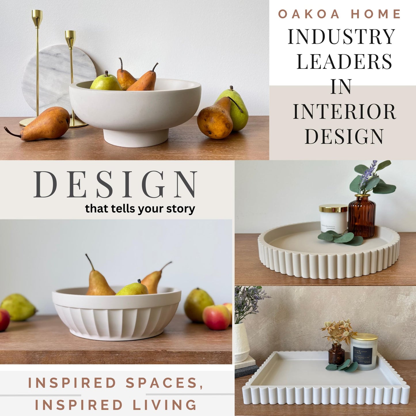 Concrete Ridge Fruit Bowl